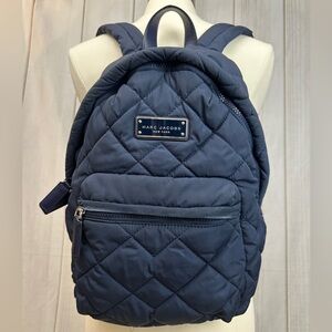 Marc Jacobs Navy Quilted Nylon Backpack